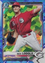 2021 Bowman Sapphire Edition Base Set Nick Lodolo #BCP-20 card