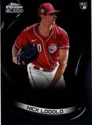 2022 Topps Chrome Black Base Set Nick Lodolo #86 card