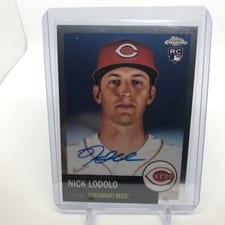 2022 Topps Chrome Platinum Anniversary Autographs Nick Lodolo #CPA-NL card