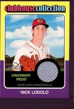 2024 Topps Heritage Clubhouse Collection Relic Nick Lodolo #CCR-NL card