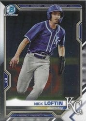 2021 Bowman Chrome Prospects Nick Loftin #BCP-144 card