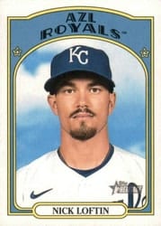 2021 Topps Heritage Minor League Base Set Nick Loftin #88 card