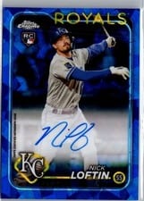 2024 Topps Chrome Sapphire Edition Chrome Sapphire Autographs Nick Loftin #CSA-NL card