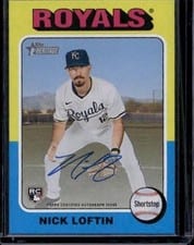 2024 Topps Heritage Real One Autograph Nick Loftin #ROANL card