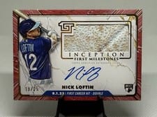 2024 Topps Inception MLB First Milestones Autographed Relic Nick Loftin #FMAR-NL card