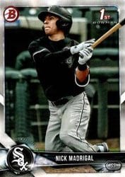 2018 Bowman Draft Base Set Nick Madrigal #BD-38 card