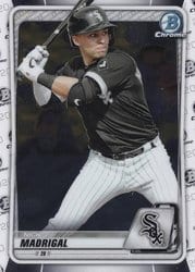 2020 Bowman Chrome Prospects Nick Madrigal #BCP-101 card