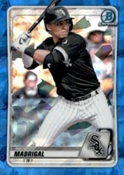 2020 Bowman Sapphire Edition Base Set Nick Madrigal #BCP-101 card