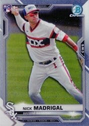 2021 Bowman Chrome Base Set Nick Madrigal #7 card
