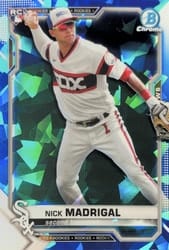 2021 Bowman Chrome Sapphire Edition Base Set Nick Madrigal #7 card