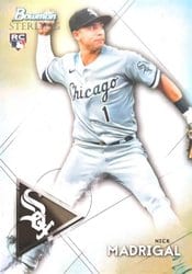 2021 Bowman Sterling Base Set Nick Madrigal #BSR-88 card