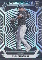 2021 Panini Chronicles Obsidian Nick Madrigal #54 card