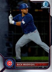 2022 Bowman Chrome Base Set Nick Madrigal #4 card
