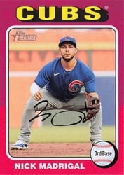 2024 Topps Heritage Base Set Nick Madrigal #262 card