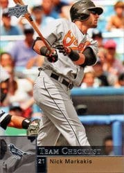 2009 Upper Deck Base Set Nick Markakis #491 card