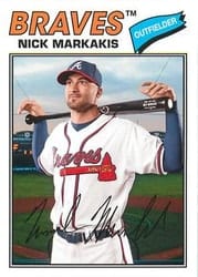 2018 Topps Archives Base Set Nick Markakis #122 card