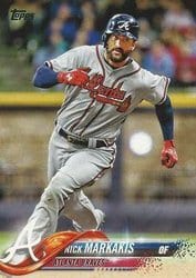 2018 Topps Base Set Nick Markakis #206 card