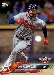 2018 Topps Opening Day Base Set Nick Markakis #12 card