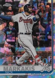 2019 Topps Chrome Sapphire Edition Base Set Nick Markakis #350 card