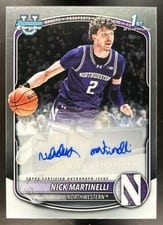 2025-26 Bowman Chrome Prospect Autographs Nick Martinelli #CPA-NM card