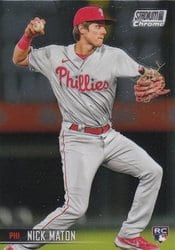 2021 Stadium Club Chrome Base Set Nick Maton #357 card
