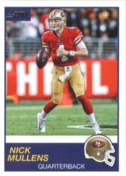 2019 Score Base Set Nick Mullens #305 card