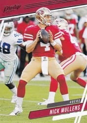 2020 Panini Prestige Base Set Nick Mullens #3 card