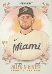 2021 Topps Allen & Ginter Base Set Nick Neidert #300 card