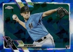 2021 Topps Chrome Sapphire Edition Base Set Nick Neidert #324 card