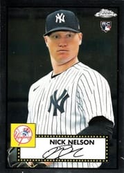 2021 Topps Chrome Platinum Anniversary Base Set Nick Nelson #107 card