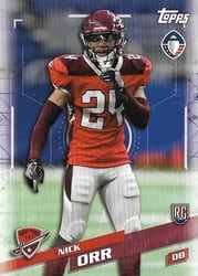 2019 Topps AAF Base Set Nick Orr #94 card
