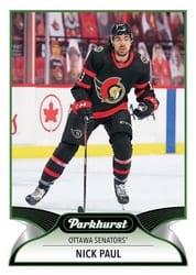 2021-22 Parkhurst Base Set Nick Paul #109 card