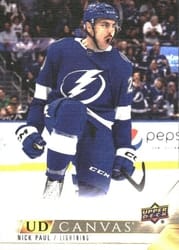 2022-23 Upper Deck UD Canvas Nick Paul #C342 card