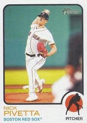 2022 Topps Heritage Base Set Nick Pivetta #121 card