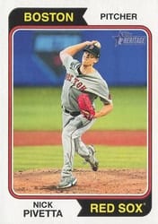 2023 Topps Heritage Base Set Nick Pivetta #187 card
