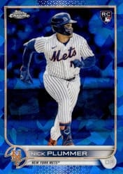 2022 Topps Chrome Update Sapphire Edition Base Set Nick Plummer #US247 card
