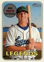 2018 Topps Heritage Minor League Base Set Nick Pratto #109 card
