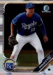 2019 Bowman Chrome Prospects Nick Pratto #BCP-190 card
