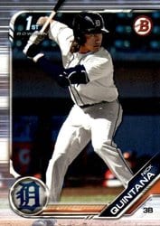 2019 Bowman Draft Base Set Nick Quintana #BD-105 card