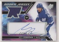 2020-21 SPx Rookie Autograph Jersey Nick Robertson #NR card