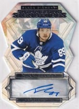 2022-23 Upper Deck Black Diamond Shimmering Signatures Nick Robertson #SS-NR card
