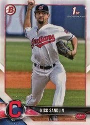 2018 Bowman Draft Base Set Nick Sandlin #BD-34 card