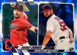 2021 Topps Chrome Update Sapphire Edition Base Set Nick Sandlin / Trevor Stephan #US121 card