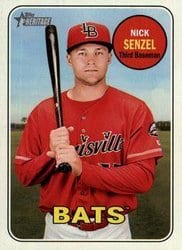 2018 Topps Heritage Minor League Base Set Nick Senzel #101 card