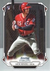 2019 Bowman Sterling Base Set Nick Senzel #BSR-94 card