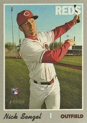 2019 Topps Heritage Base Set Nick Senzel #507 card