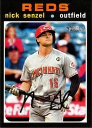 2020 Topps Heritage Base Set Nick Senzel #482 card