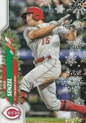 2020 Topps Holiday Base Set Nick Senzel #HW70 card