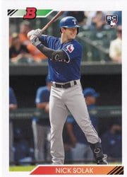 2020 Bowman Heritage Base Set Nick Solak #96 card