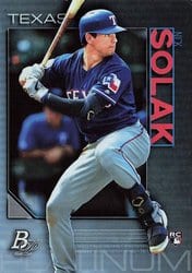 2020 Bowman Platinum Base Set Nick Solak #8 card